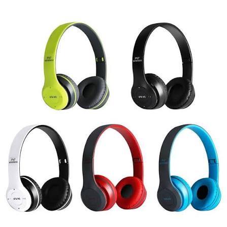 P47 Bluetooth Headset HiFi Stereo Foldable Wireless Sports Headphone ENC Noise Cancellation 24H Playtime Volume Control Bluetooth 5.3 IPX4 long battery life Deep Bass I