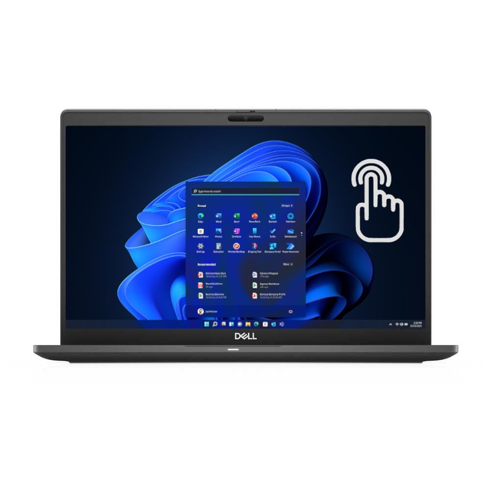 Refurbished Dell Latitude 7310 Intel Core i5 10th Gen 16GB RAM 256GB SSD 2-in-1 laptop 13.3-inch touchscreen Full HD Display USB-C HDMI Webcam Ports Windows 11 Pro Student Work Laptop