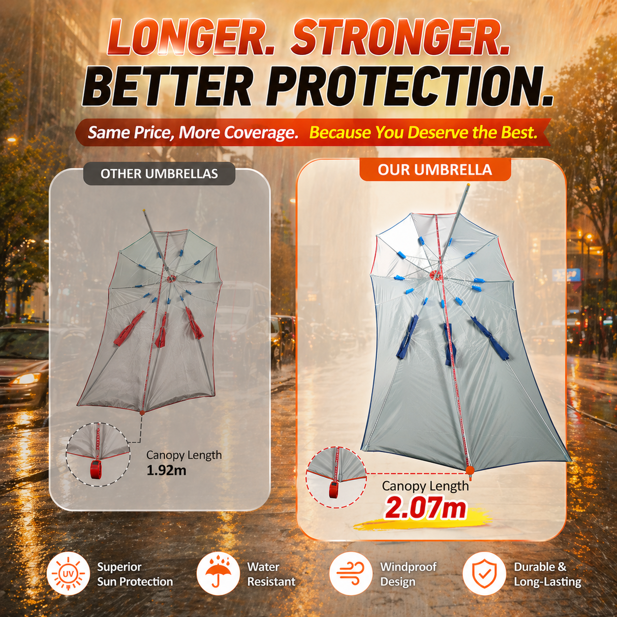 🌧️ 2.07m XL Boda Boda Umbrella Cover 🌧️☀️
⭐️Kilimall Exclusive · Quality Checked by Platform
✅Reinforced Frame | ☀️Sun & Rain Protection