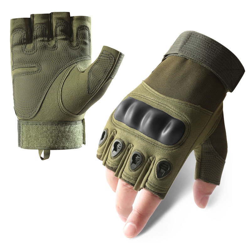【Outdoor Essential】Anti-Slip Breathable Full Finger Gloves with Full Palm Protection for Gym Workout, Motorcycle Riding, Cycling, Repair, Camping and Training
