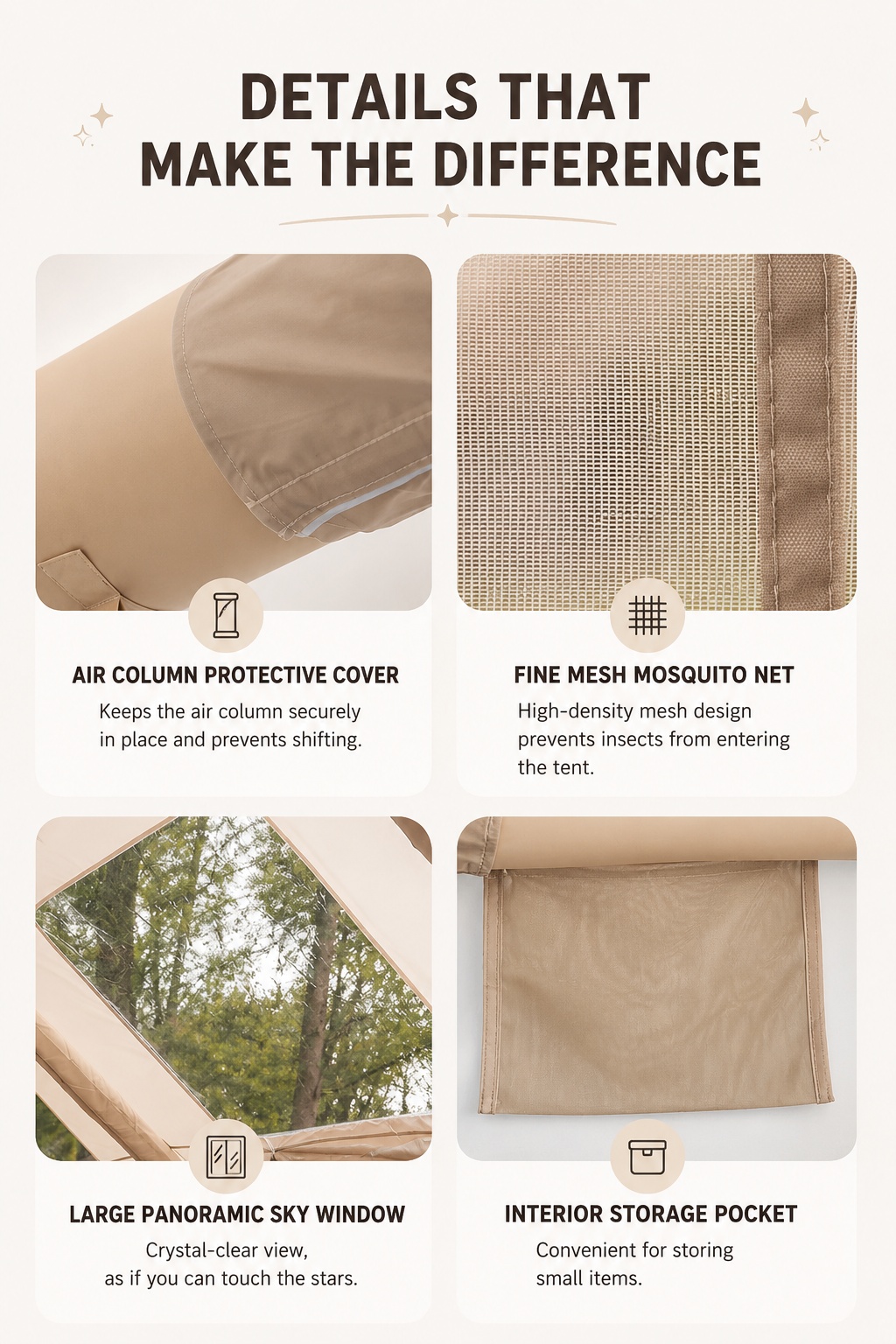 【Luxury vacation 】 Everything Included
Comfortable experience for 5 - 6 people
House-Outdoor Inflatable Tent
