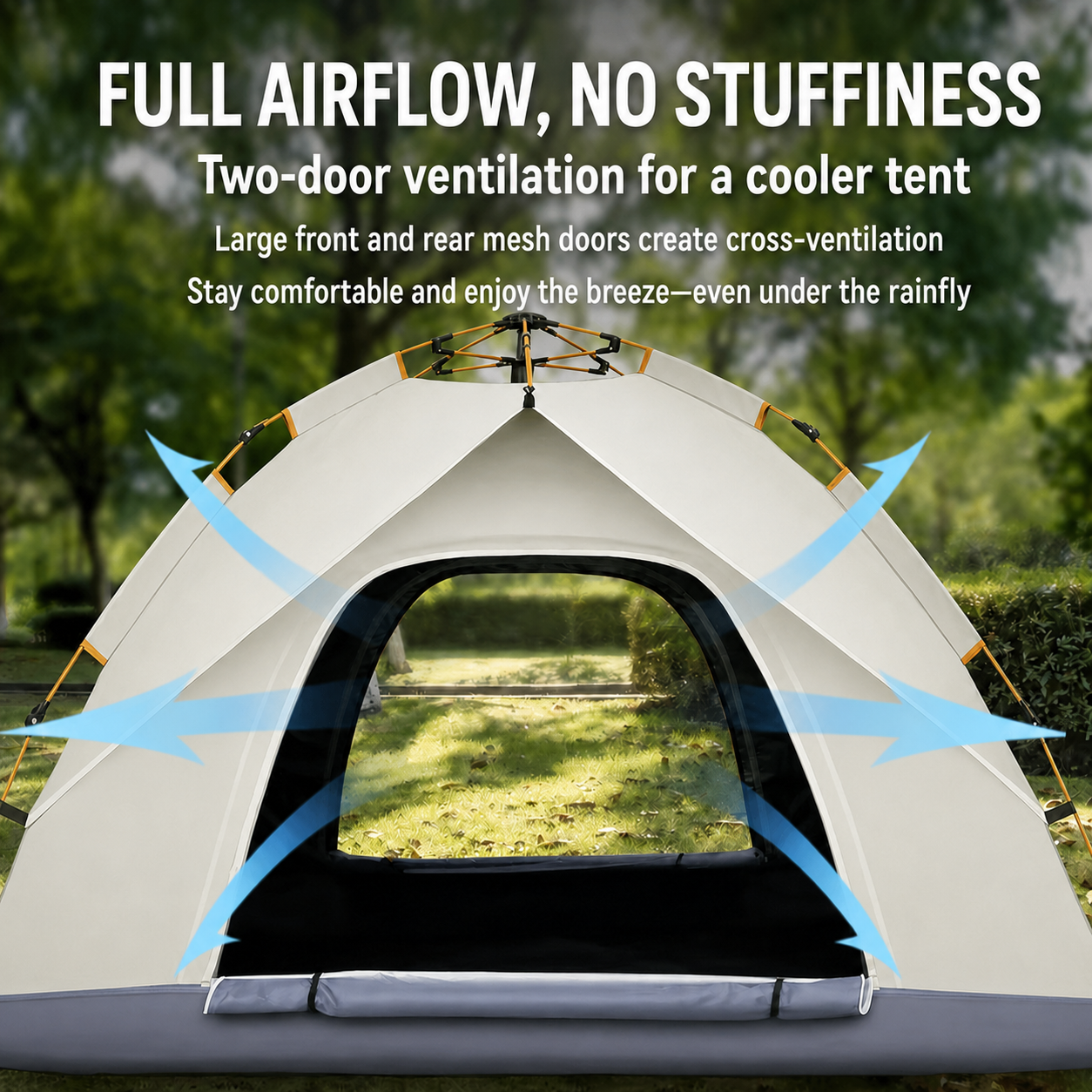【SUPER OFFER】2m × 2m | anti-mosquito
3–4 People Automatic Waterproof Camping Tent