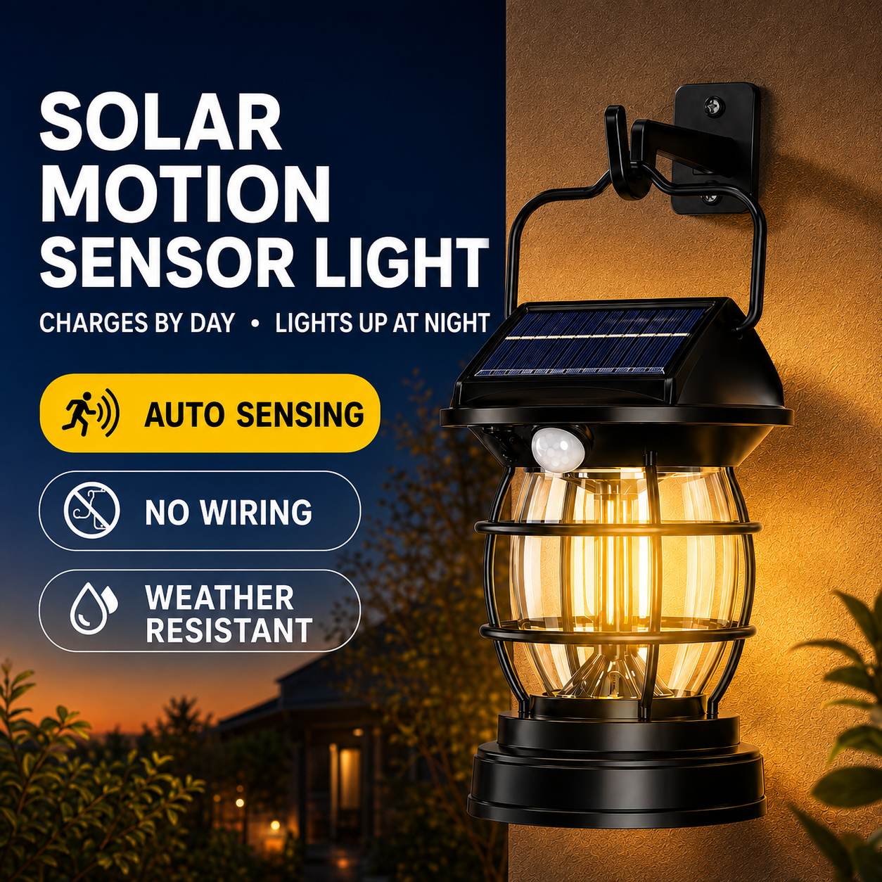 【sloar light】Vintage Solar Camping Lantern Outdoor Waterproof Retro Hanging LED Lamp for Garden Patio Tent Lighting Camping Lantern