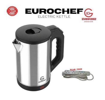EUROCHEF 2L Stainless Steel Electric Kettle + FREE EXTENSION