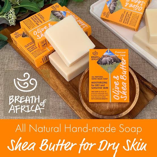 Olive and Shea Butter Soap is a 100% natural, handcrafted bar soap made in Kenya designed to deeply hydrate, soothe, and protect dry and sensitive ski