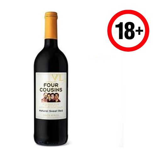 Four Cousins Natural Sweet Red Wine - 750ml