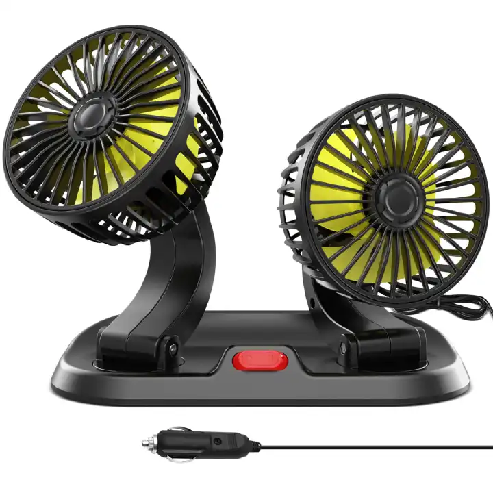 Limited Offer!!! 2 speed Double headed vehicle fan (Car Cigar lighter DC powered)