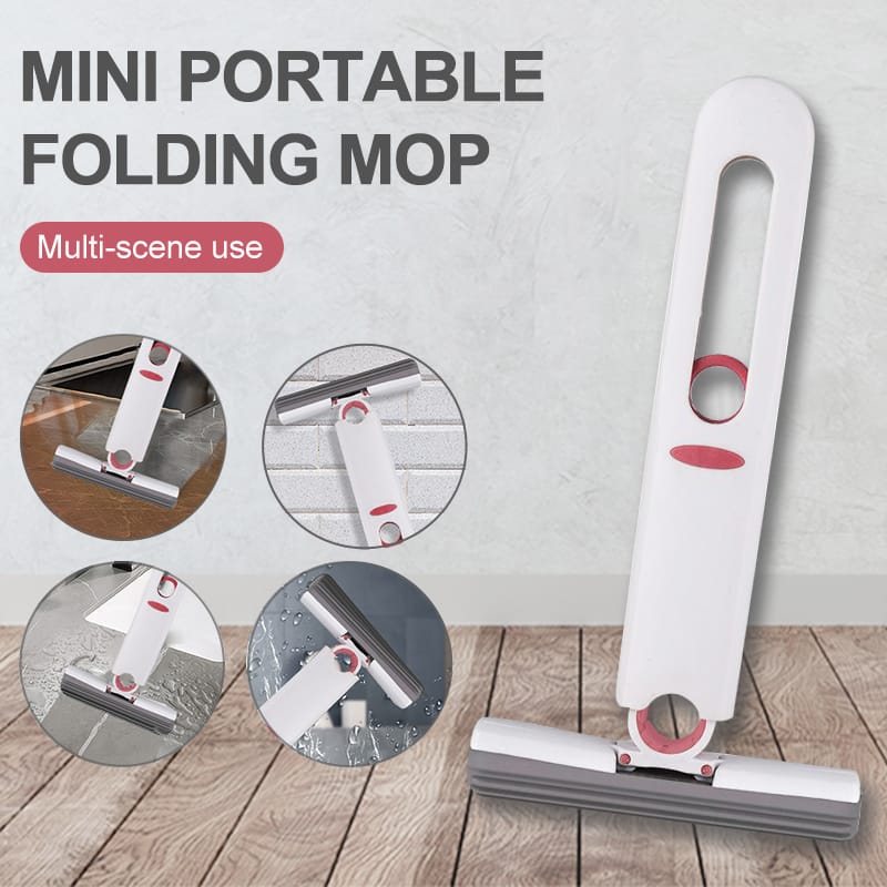 Self‑Squeezing Desktop Mini Mop – Compact Electric Spin Mop for Quick Spills, Dust & Small Area Cleaning, USB Rechargeable, Portable & Cordless