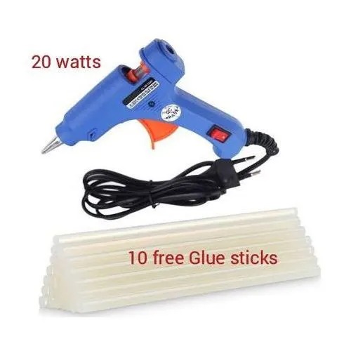 🥰NEW ARRIVALS 🌹 Hot Melt Glue Gun 20 Watts + Free 10 Melt Stick