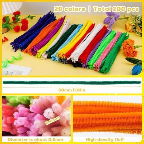 🔥HOT OFFER 🔥  Wired 50 Pcs Pipe Cleaners, 30cm Multi-Colored Pipe Cleaners for Craft, Pipe cleaners Flowers Craft Supplies for DIY, Arts Crafts, Decorations