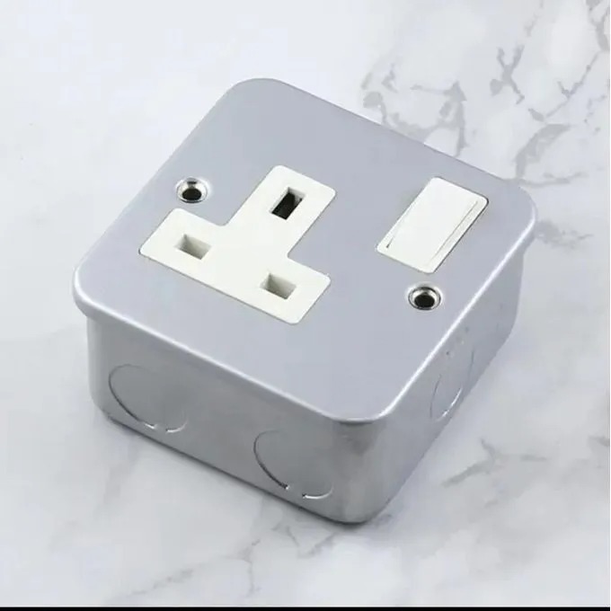 Metallic premium single socket, 2 pcs