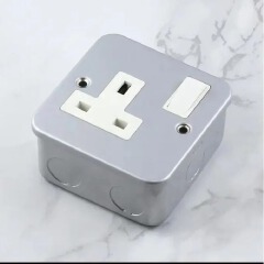 Metallic premium single socket, 2 pcs