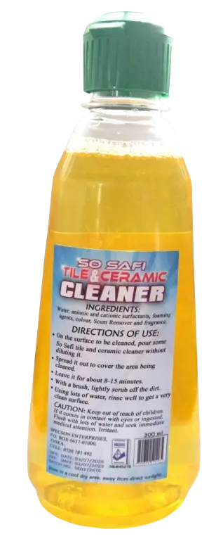 So Safi Tile Cleaner 300 ML | Ceramic & Bathroom Cleaner | Removes Hard Water, Rust & Soap Scum Stains | Odourless | Made in Kenya