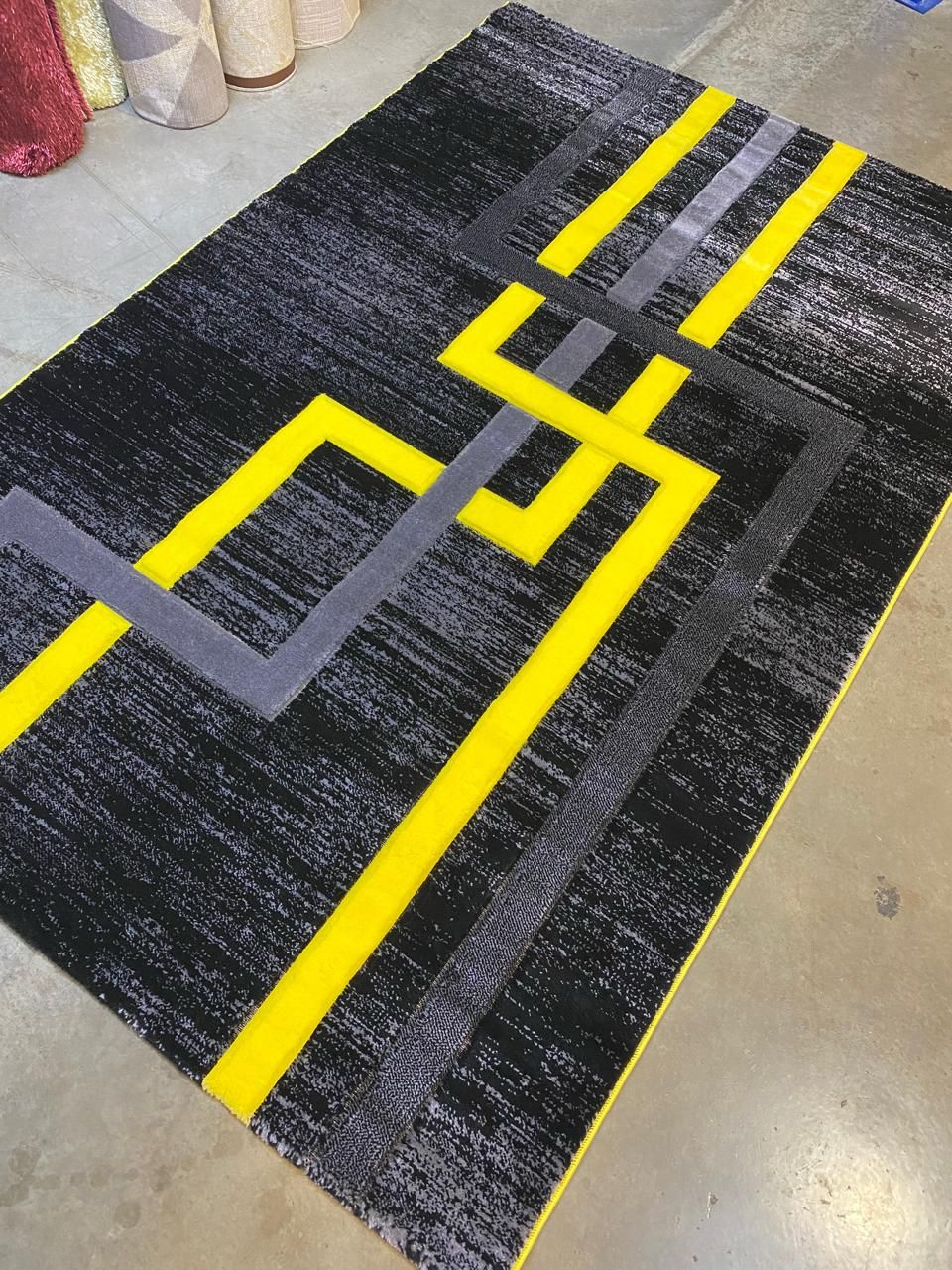 Modern Geometric Bedroom carpet – Soft Decorative Living Room & Bedroom Carpet