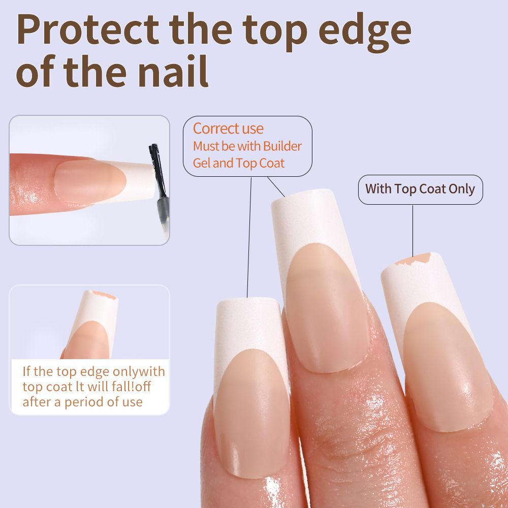 120Pcs Short Square Coffin French Fake Nails Glossy Pink Full Cover Wearable Press on Nails Wearable Acrylic Fake Nails Tips E0138