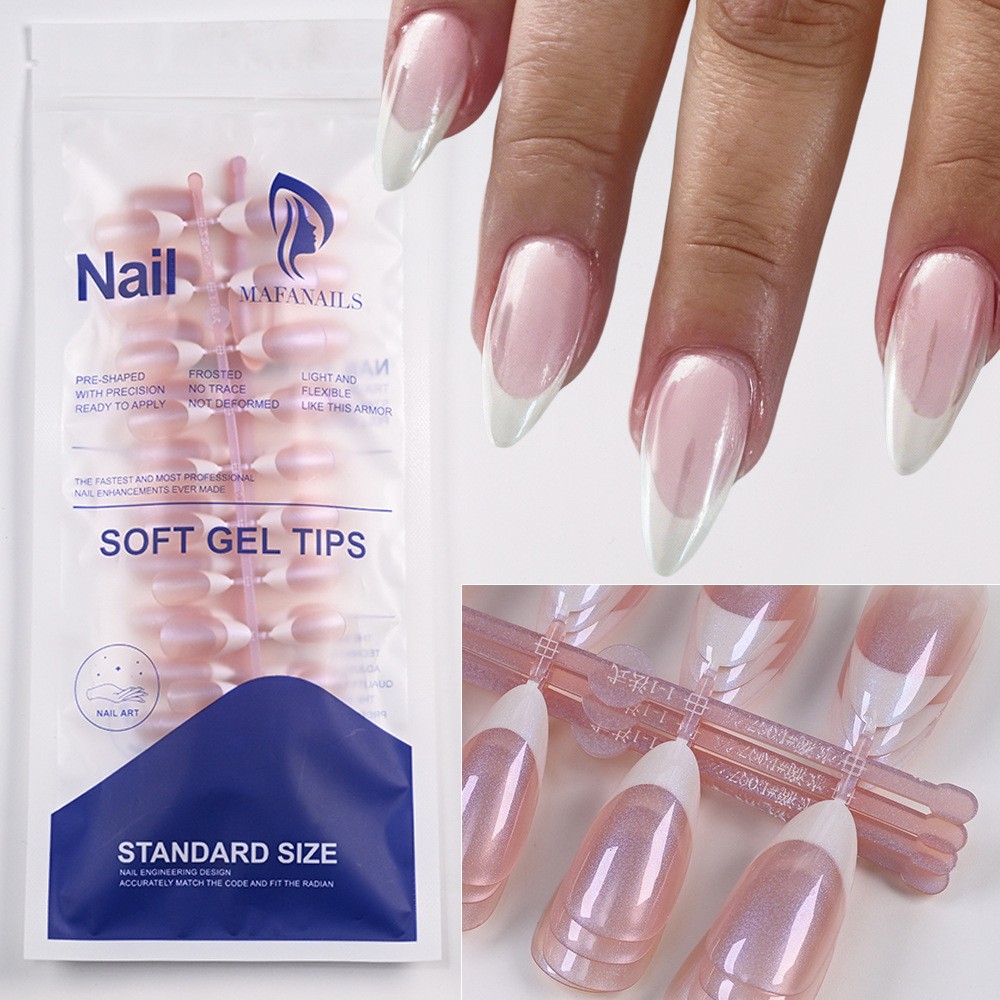 150/120Pcs Light Pink Press on Nails Short Medium Square Wearable Fake Nails Tips 10 sizes Full Cover False Nails Finger Decoration E0190