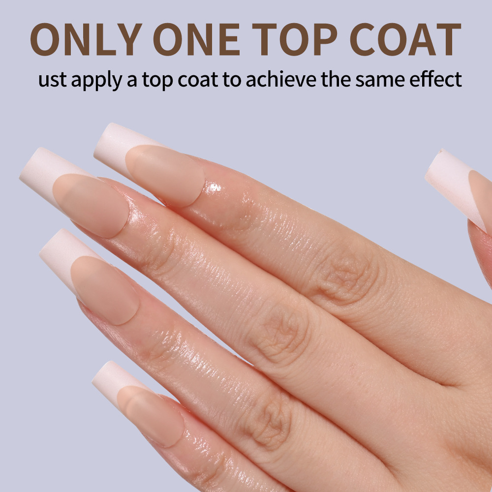 120Pcs Short Square Coffin French Fake Nails Glossy Pink Full Cover Wearable Press on Nails Wearable Acrylic Fake Nails Tips E0138