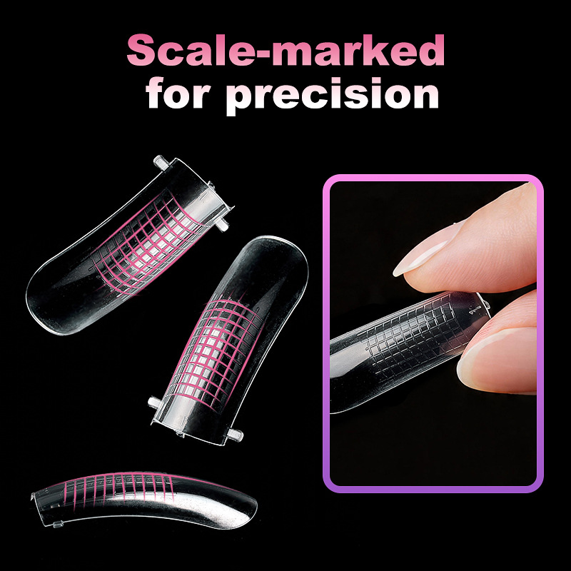 120Pcs Dual Forms Finger Top Forms For False Nail Art Tips Upper Form For Poly Nail Gel Extension Building Mold Nail Forms E0144A view 6