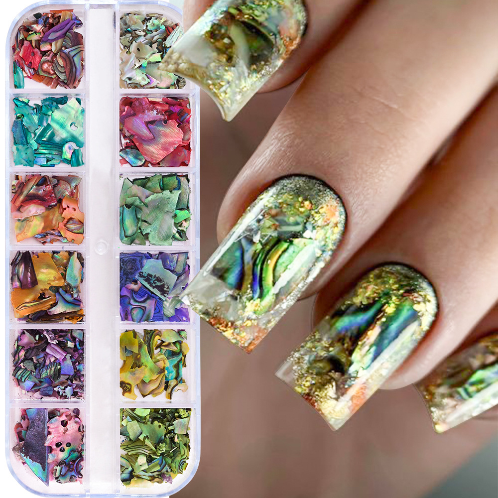 12Grids Riveting Nail Ornament Gold/Silver Charms Arrow Rivet Metallic Nail Art Punk Spikes Studs Tip Decoration E0183