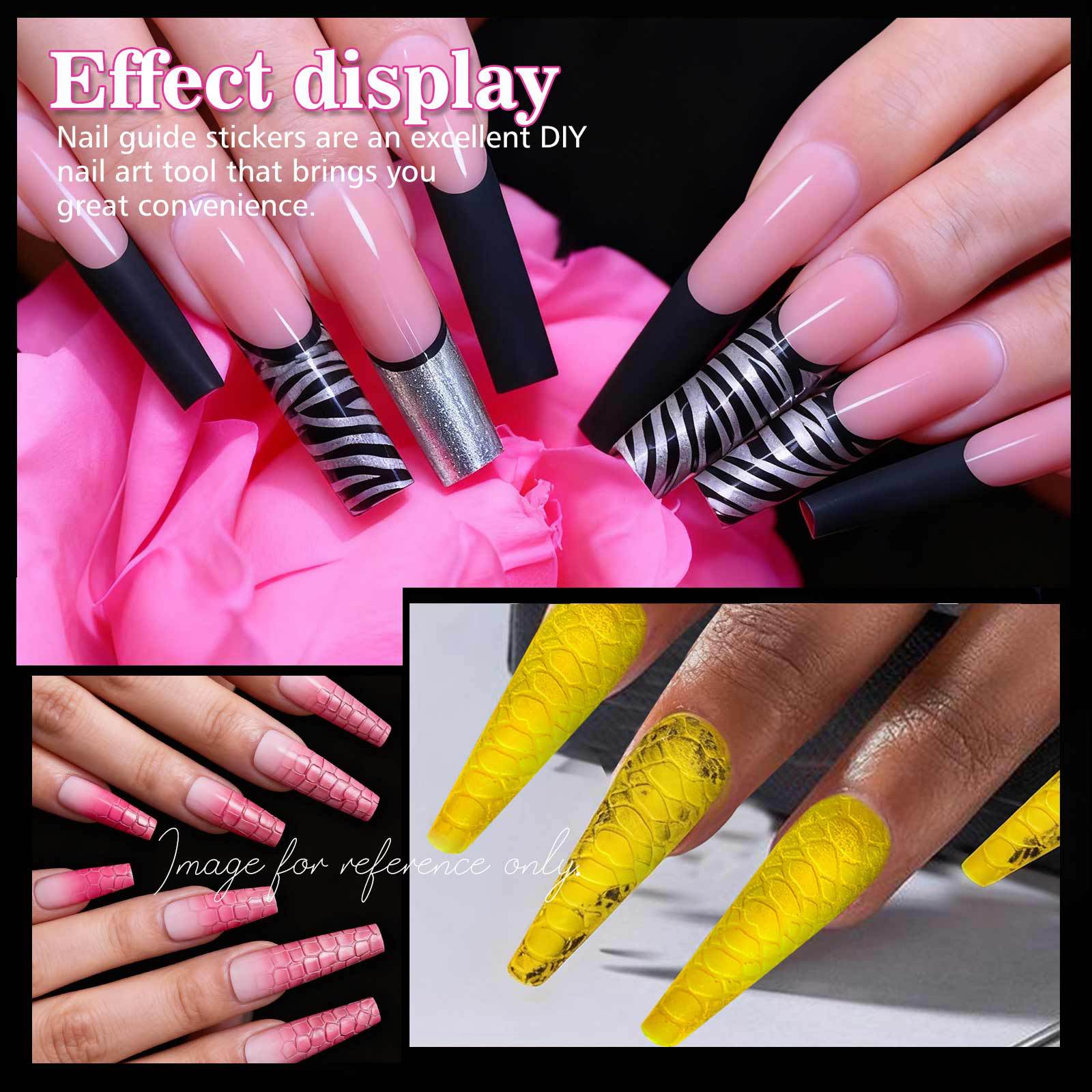 24PCS Snowflake Silicone Nail Sticker Leopard Universal Size Nail Crystals Molds Stamping Tool Reusable DIY Manicure Mold E0197 view 2