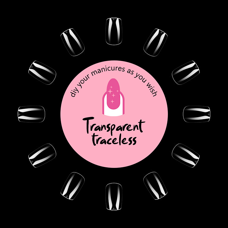 Nail Tips 120 PCS Clear False Nails Artificial Full Cover 12 Size Acrylic Press on Nails for Nail Extension Nail Salon E0145A view 3
