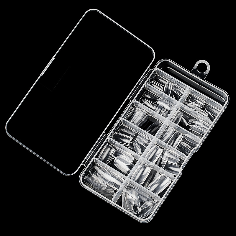 Nail Tips 120 PCS Clear False Nails Artificial Full Cover 12 Size Acrylic Press on Nails for Nail Extension Nail Salon E0145A view 4