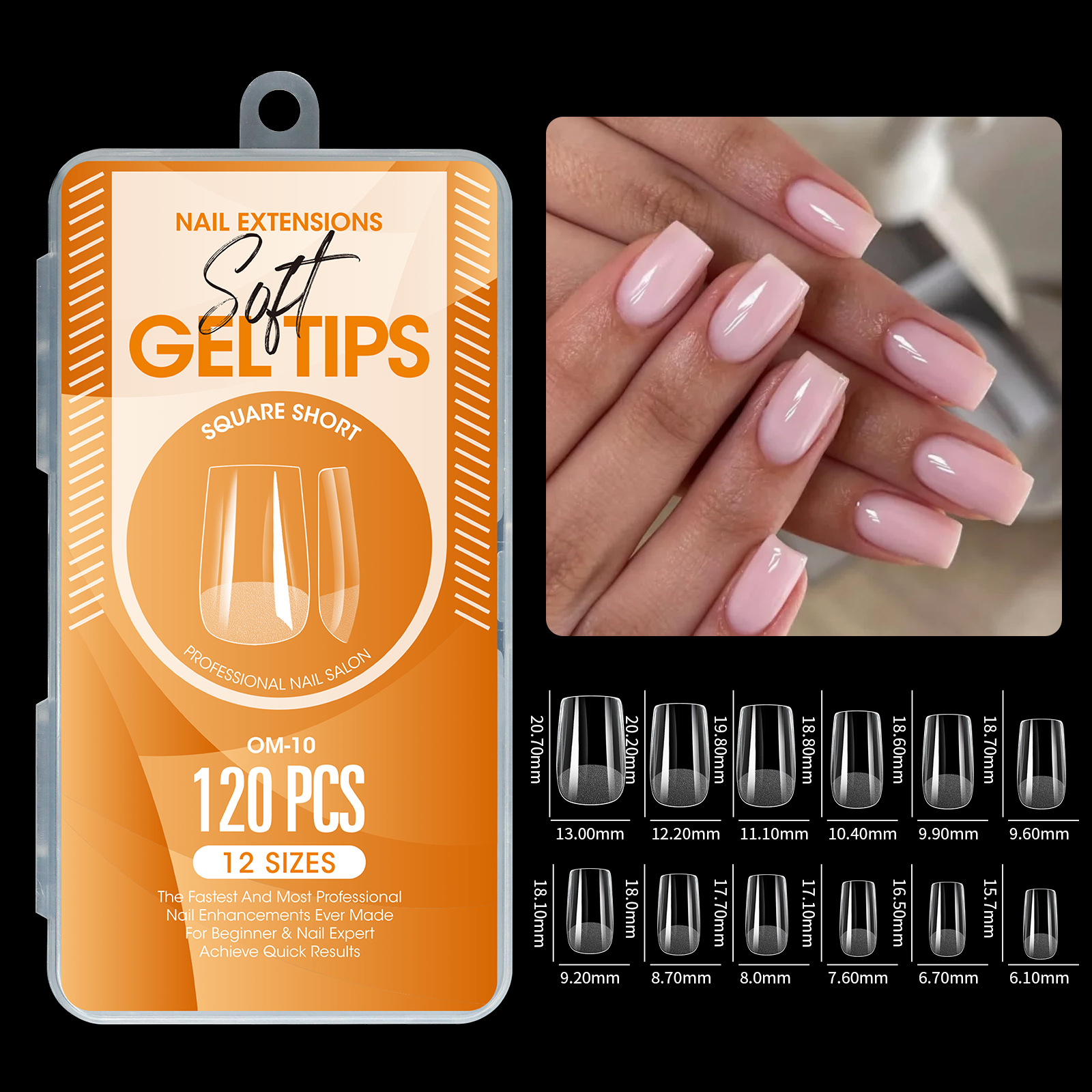 120pcs Semi-Matte Extension Soft Gel Tips Almond Stiletto Coffin French False Nails Full Cover Acrylic Salon Home Press On Nails E0185 view 4