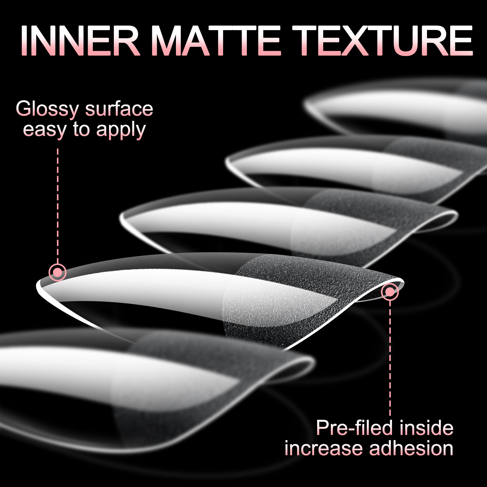 New 360Pcs Clear Short Almond Soft Nail Extension Tips 15 Sizes Matte Full Cover DIY Nail Art Professional Salon Press On Nails E0122 view 3
