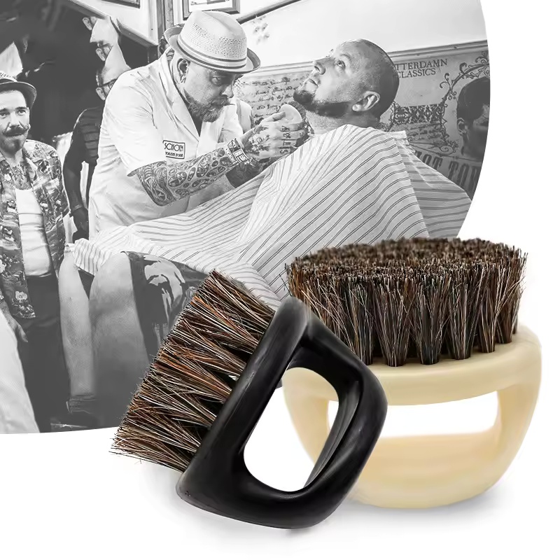 Men Beard Shaving Brush Wild Boar Fur Soft Barber Salon Facial Cleaning Shave Tools Razor Brush with Handle Styling Accessory E0308