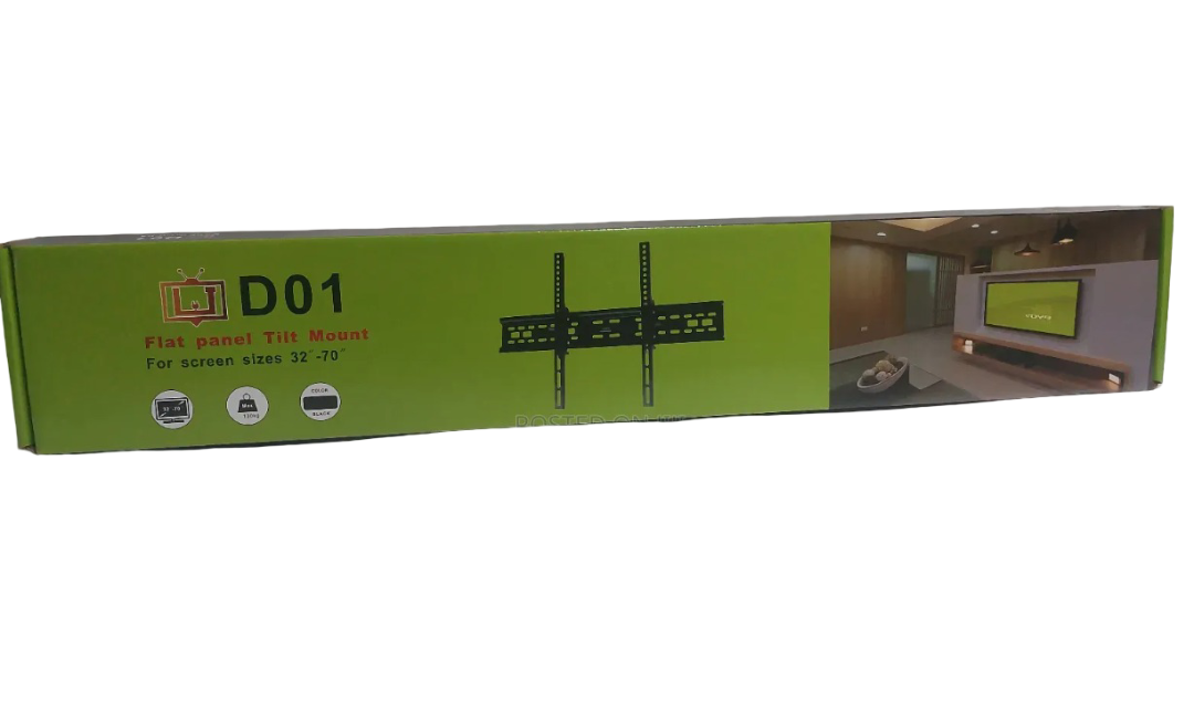 D01 Flat Panel Tilt TV Wall Mount – Heavy Duty Universal Bracket for 32-70 Inch Large Screens (Max 100kg)