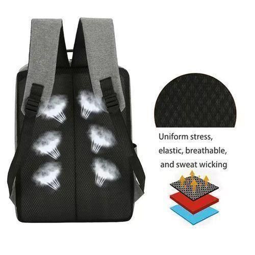 3-Piece Laptop Backpack Set – USB Charging & Anti-Theft Travel Bag for Men & Women – Lightweight Nylon School Bookbag for College & Business (Medium)