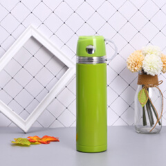 Jamespot 500ml Stainless Steel Vacuum Flask – Double-Wall Insulated Thermal Bottle with Integrated Cup Lid, Leak-Proof Travel Flask for Hot & Cold Drinks, Office, Travel & Camping