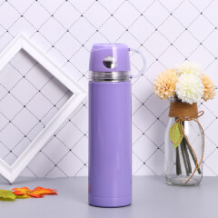 Jamespot 500ml Stainless Steel Vacuum Flask – Double-Wall Insulated Thermal Bottle with Integrated Cup Lid, Leak-Proof Travel Flask for Hot & Cold Drinks, Office, Travel & Camping