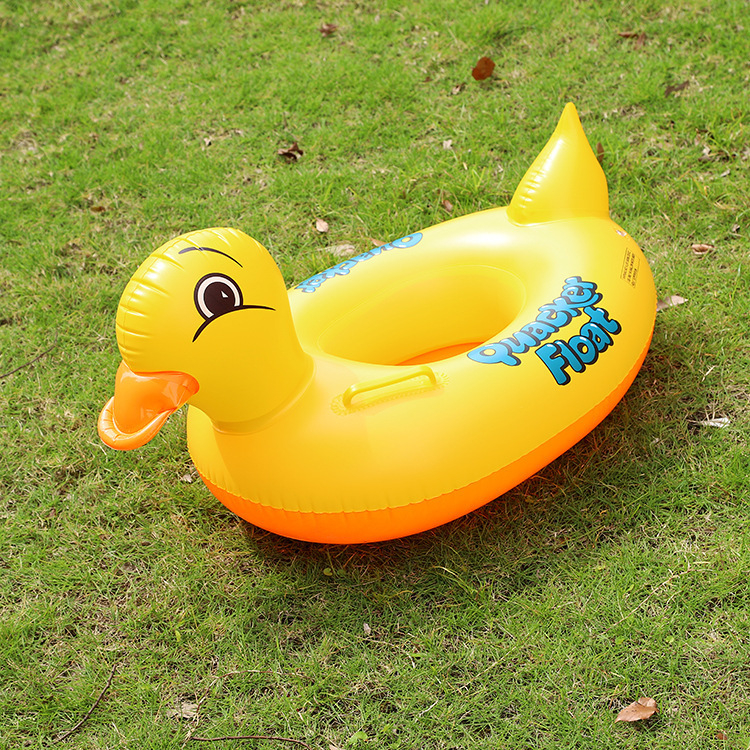 Duck Baby Kids Inflatable Swimming Floater – Toddler Pool Float with Safety Seat & Double Handles, Durable PVC Swim Ring for Ages 6 Months to 3 Years, Summer Water Training Toy
