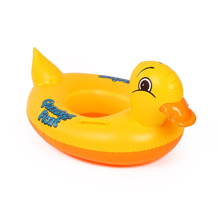 Duck Baby Kids Inflatable Swimming Floater – Toddler Pool Float with Safety Seat & Double Handles, Durable PVC Swim Ring for Ages 6 Months to 3 Years, Summer Water Training Toy