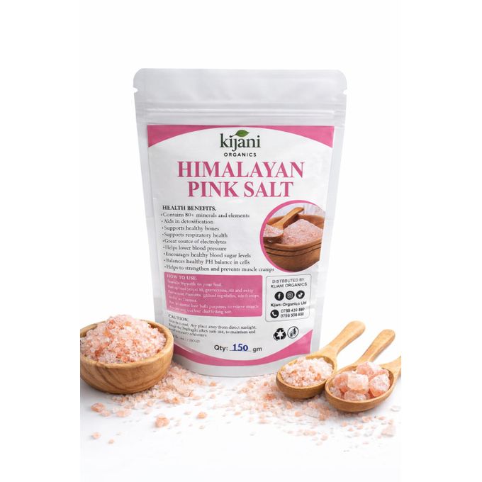 Kijani Himalayan Pink Salt 150g - Natural Mineral-Rich Cooking & Table Salt,Introducing Kijani Himalayan Pink Salt (150g) – a natural and organic mineral-rich seasoning that transforms your culinary
