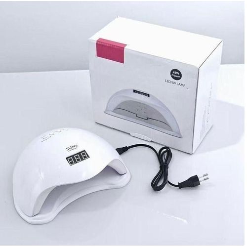 LED Nail Lamp, 48W Nail Dryer Gel Nail Polish Curing LED UV Light with 4 Timers Automatic Sensor LCD Display Professional Nail Art Tools Accessories for Fingernail Toenail Salon(White