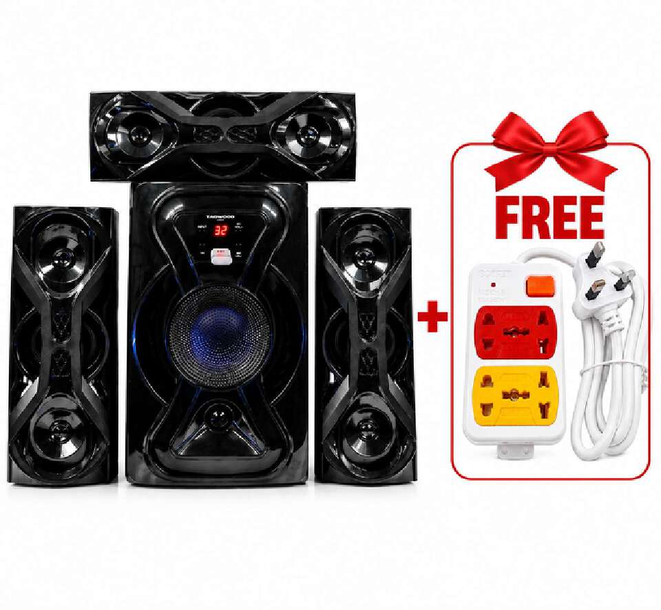 NEW TAGWOOD LS-631L 3.1 CH 12000W PMPO  MULTIMEDIA SPEAKER SYSTEM WITH BLUETOOTH FM RADIO EQUALIZER MP3 PLAYER USB AND REMOTE CONTROL.