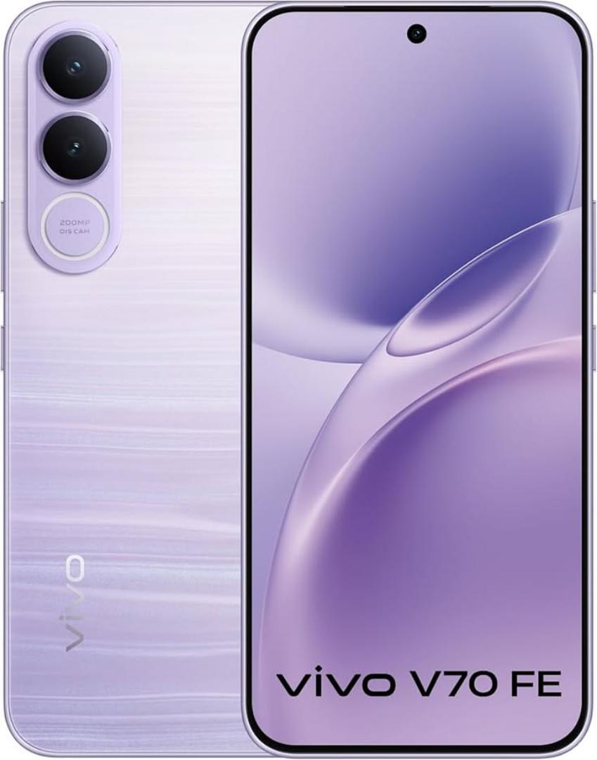 🚀OFFER🔥Vivo V70 FE 256GB ROM 8GB RAM 6.83" AMOLED Display Android 16 OriginOS 6 Mediatek Dimensity 7360 Turbo (4 nm) 200 MP + 8MP Main Camera 32MP Front Camera 7000mAh Si/C Li-Ion Battery Vivo V70 F