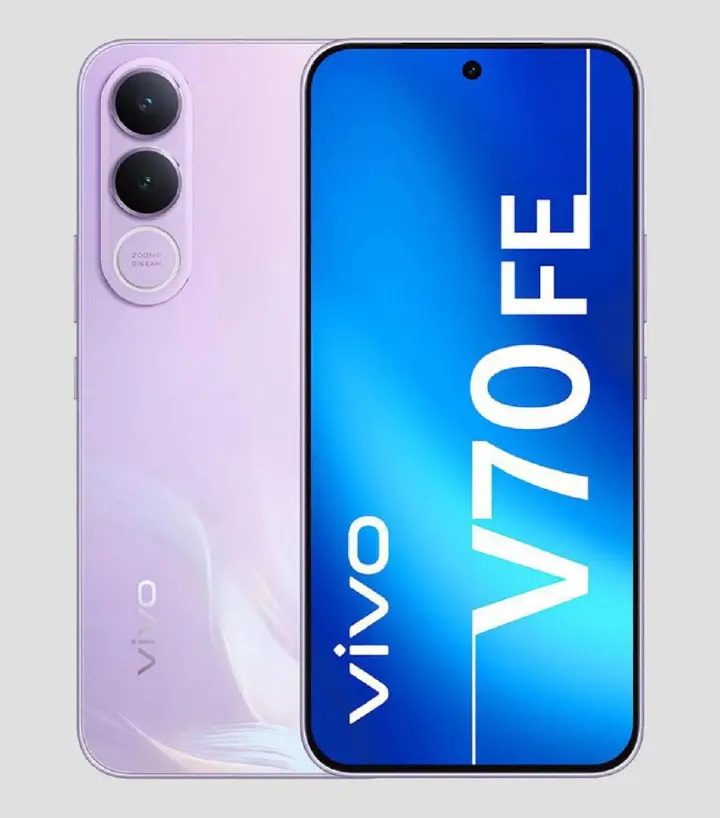 🚀Vivo V70 FE 256GB + 8GB RAM 5G 6.83'' 120Hz AMOLED Display 7000mAh Si/C Battery 90W Fast Charging & Reverse Wired 200MP + 8MP Dual Main & 32MP Front Cam MediaTek Dimensity 7360 Turbo Chipset Android