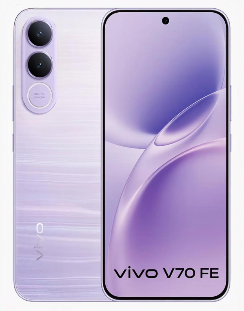 🚀OFFER🔥Vivo V70 FE 256GB ROM 8GB RAM 6.83" AMOLED Display Android 16 OriginOS 6 Mediatek Dimensity 7360 Turbo (4 nm) 200 MP + 8MP Main Camera 32MP Front Camera 7000mAh Si/C Li-Ion Battery Vivo V70 F