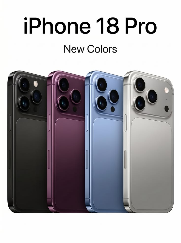 🔥NEW!🔥 Apple iPhone 18 Pro Max 512GB + 12GB RAM 6.9" LTPO Super Retina 120Hz Display A20 Pro Chip Apple Intelligence 48MP Triple Camera Smartphone                                                  🔥