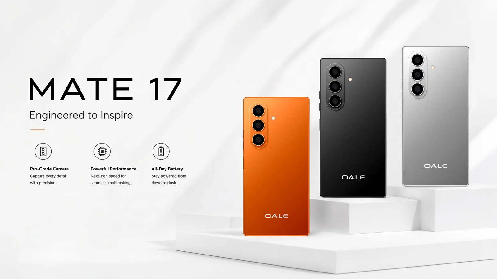 🔥OFFER !🔥Oale MATE 17 Android 15 Smartphone 6.75" HD+, 8+128GB, 5750mAh Battery Phone, 13+20MP Camera, 4G Dual SIM Side Fingerprint-Black                                                            .