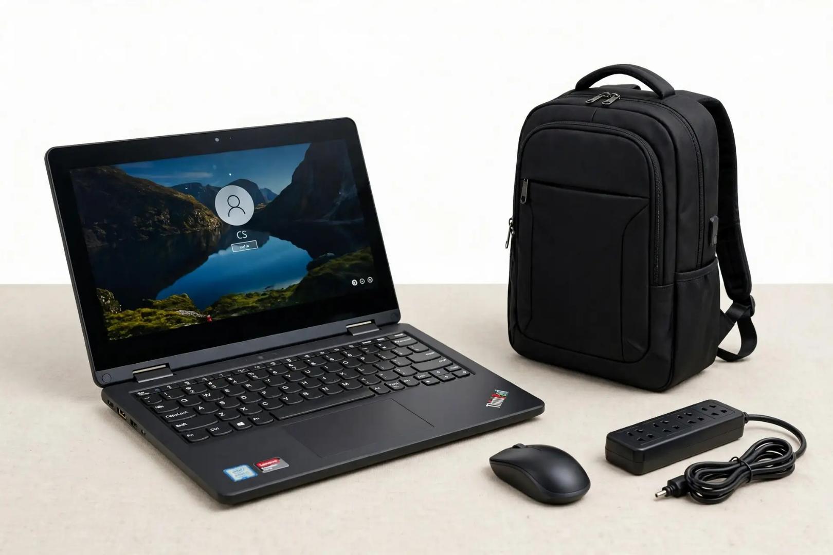🔥EX-Uk, Lenovo ThinkPad Yoga 11E, Touchscreen, Convertible 2 in 1 x360, Intel Core, 4 GB Ram, 128 GB SSD, 12.5" Display, Ideal for Business and Education Series + Free Laptop Bag & Mouse, - Black.. .