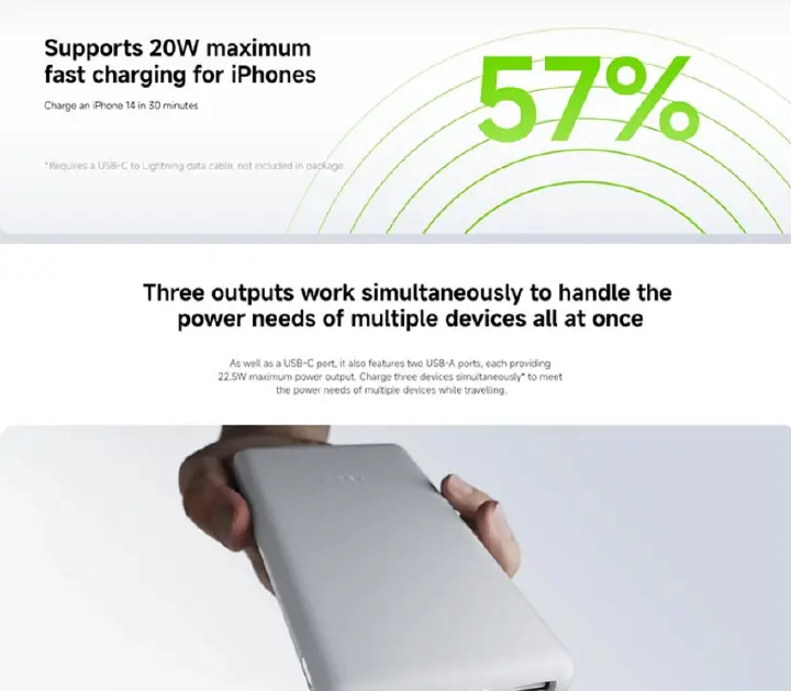 (Special Offer) Xiaomi Power Bank 10000mAh 22.5W Lite two-way fast charging With Smart charging controller Powerbank