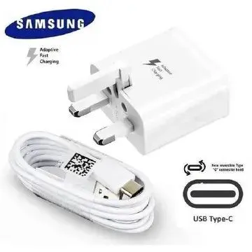 (Adapter+Cable) Samsung 25W Superfast Charger 2.0 and Adapter Type C to C Cable plus Adapter PD adapter charger for Samsung A series , S series, A23 A24 A25 A26 S25 S26 all Type C devices
