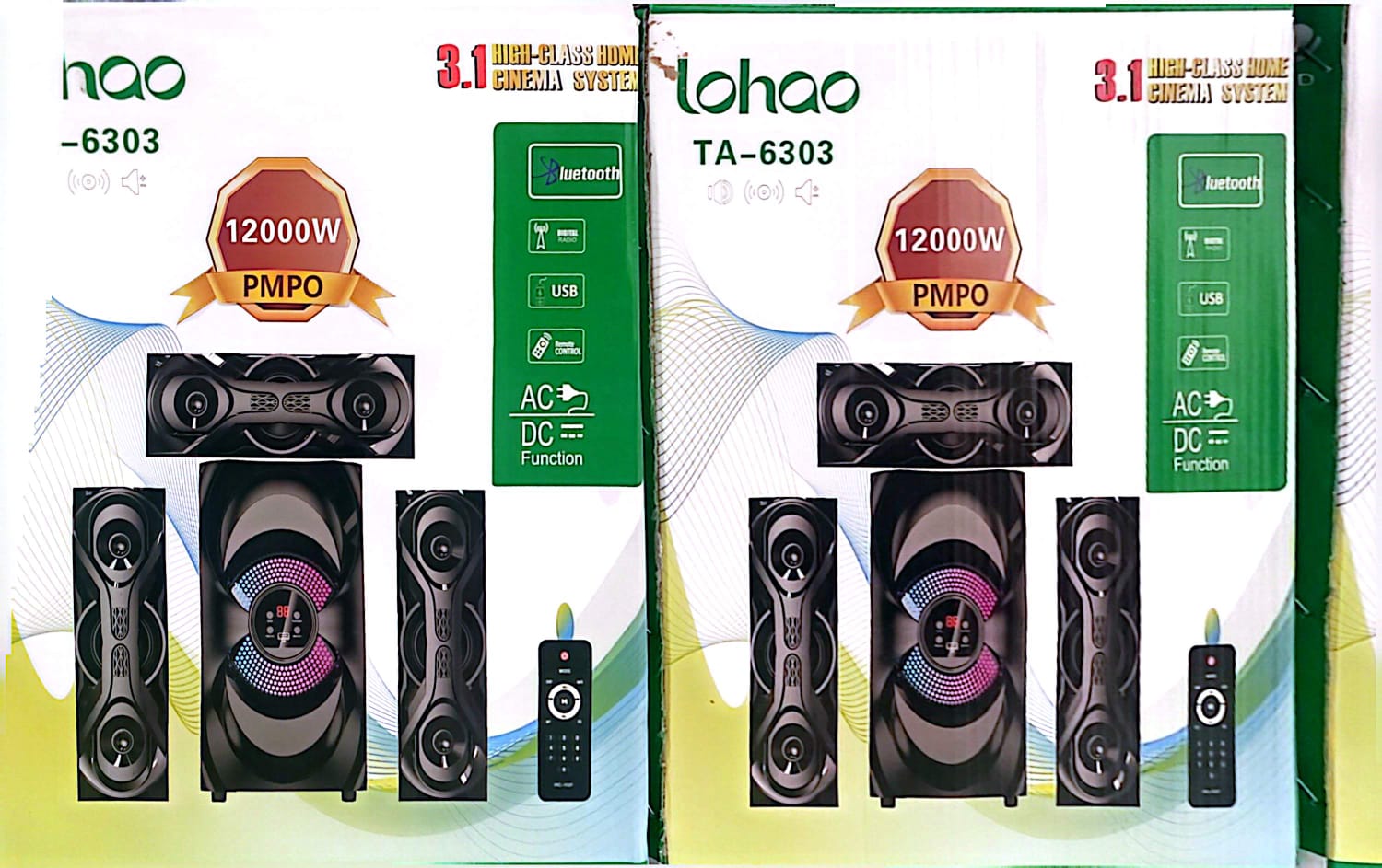 Tagwood TA-6303 12000 PMPO  3.1CH Woofer Subwoofer Bluetooth Cinema Home theater System Bluetooth Hi-Fi Speaker Speaker System Speaker bass speaker woofer BT/USB/SD/FM