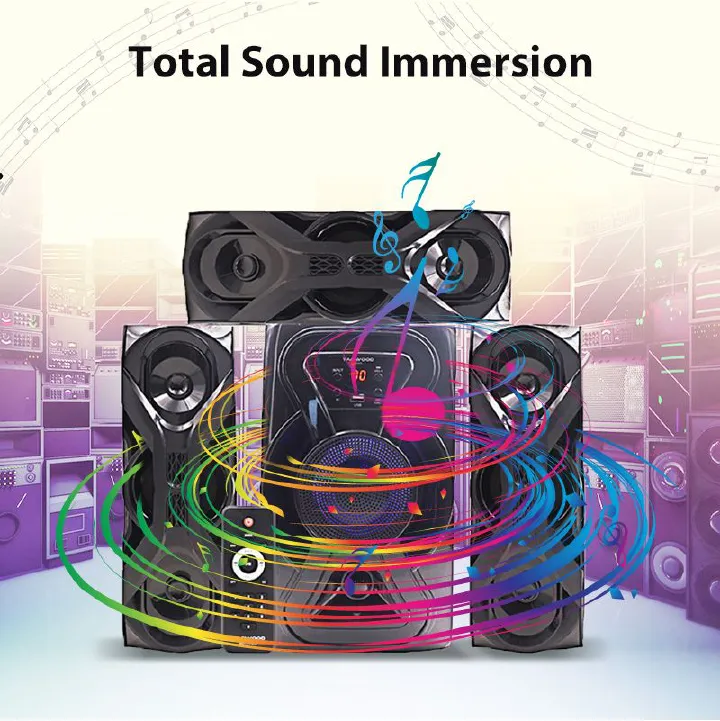 Tagwood TA-6303 12000 PMPO  3.1CH Woofer Subwoofer Bluetooth Cinema Home theater System Bluetooth Hi-Fi Speaker Speaker System Speaker bass speaker woofer BT/USB/SD/FM