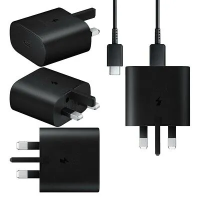 (Adapter+Cable) Samsung 25W Superfast Charger 2.0 and Adapter Type C to C Cable plus Adapter PD adapter charger for Samsung A series , S series, A23 A24 A25 A26 S25 S26 all Type C devices