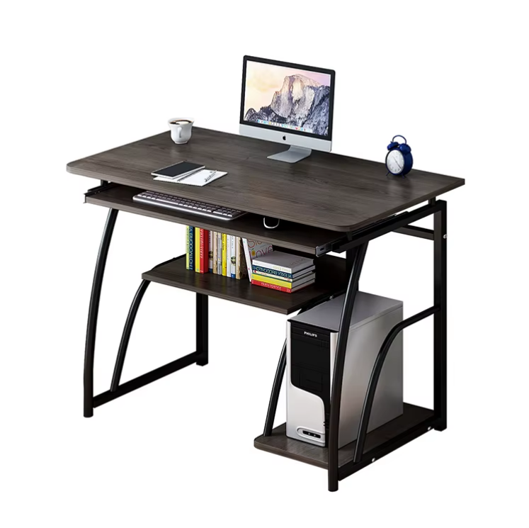 FULL SET Modern Home Office Computer Desk with Ergonomic Mesh Office Chair – Imported Study Table(70*40*71)cm Suitable for Workstation, Keyboard Tray, Bookshelf  for Home, Office & Students